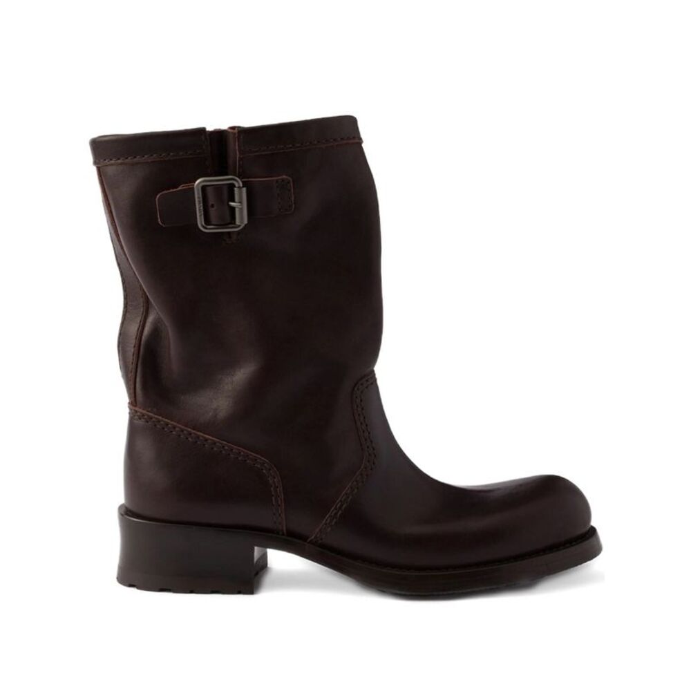 Prada Women Stivaletti In Pelle